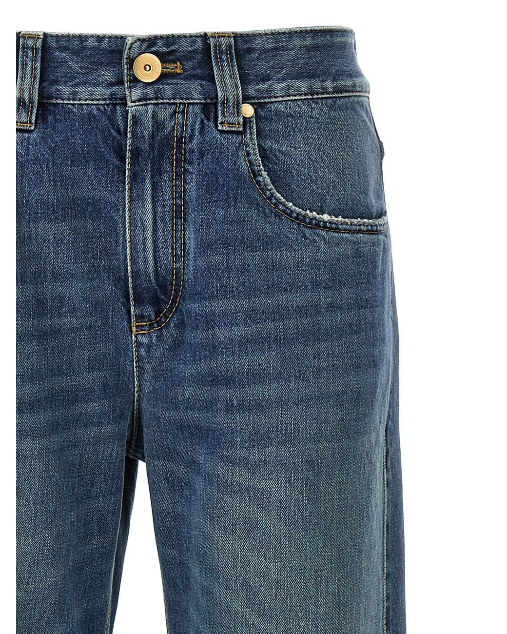 Brunello Cucinelli Blue 'Contemporary Loose' Jeans