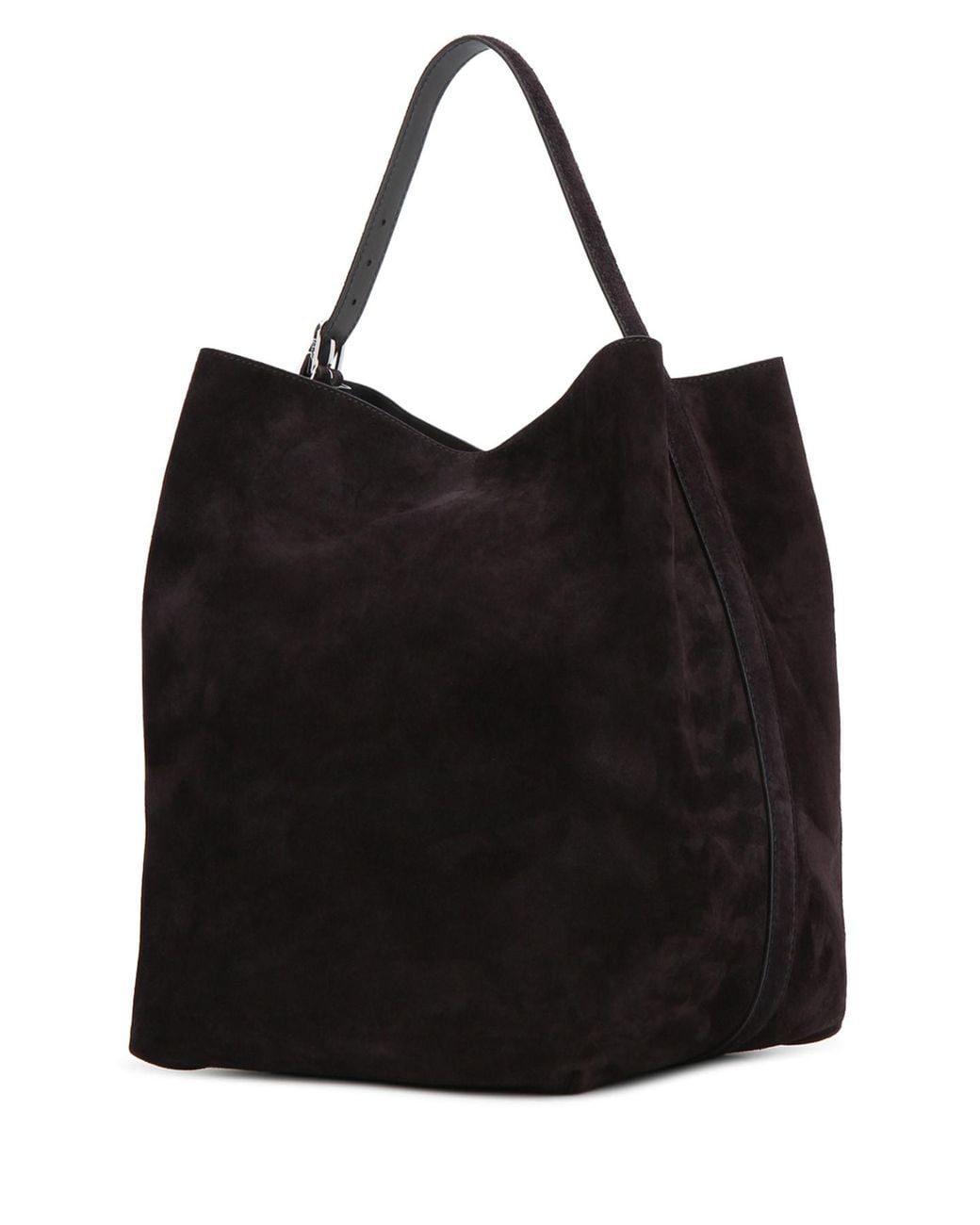 Totême Black Belted Suede Tote