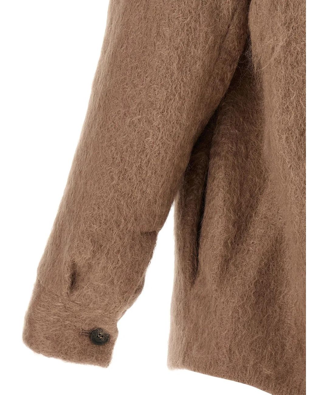 Peserico Brown Bouclé Overshirt