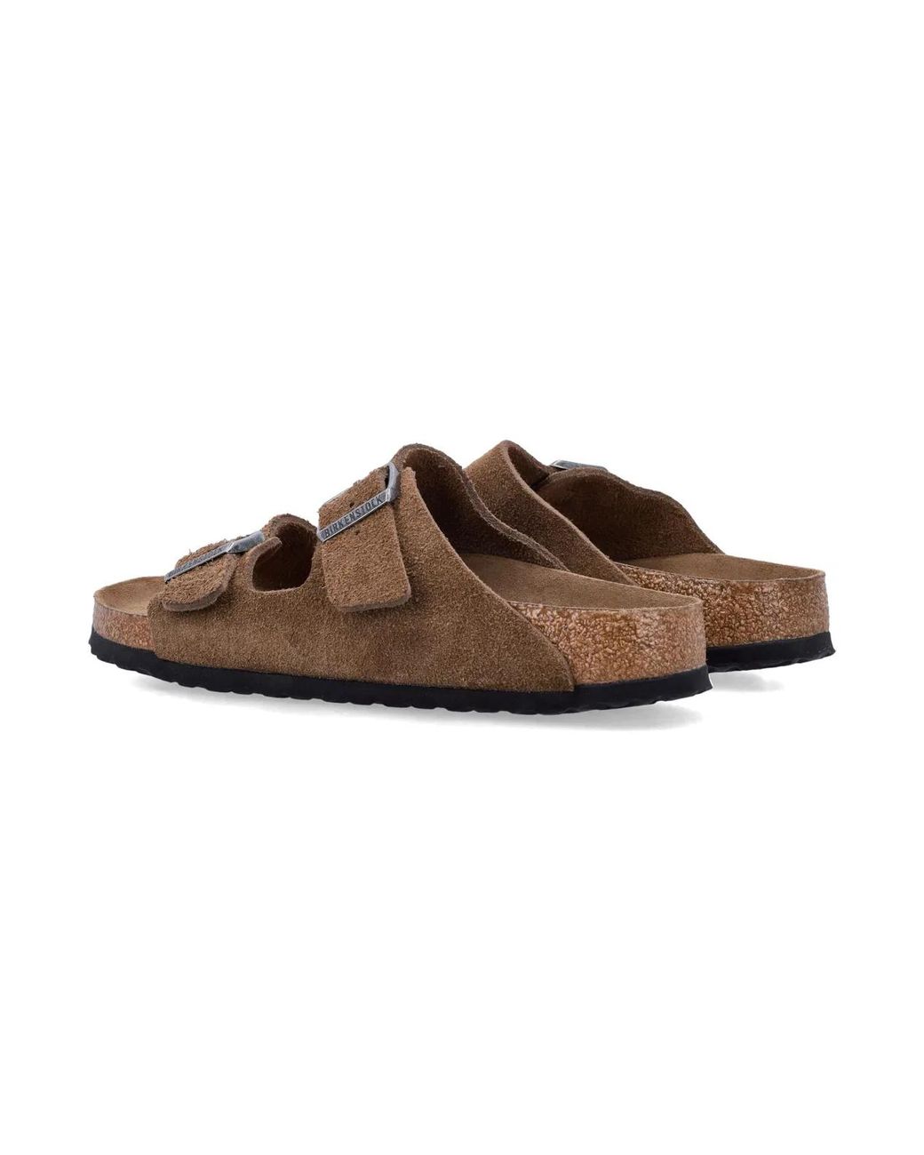 Birkenstock Brown Arizona Suede Flat Sandals for men