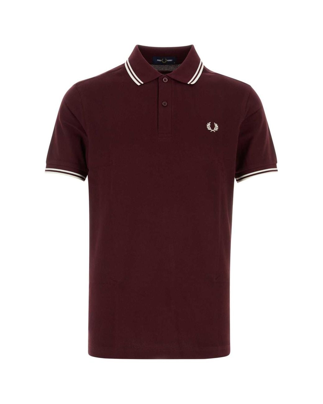 Fred Perry Red Fp Twin Tipped Shirt for men