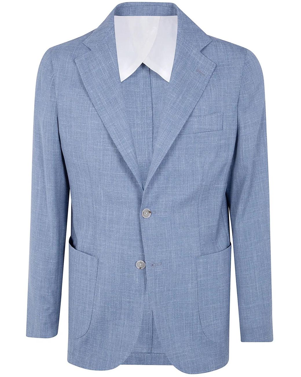 Barba Napoli Blue "Bactive Mono" Jacket for men