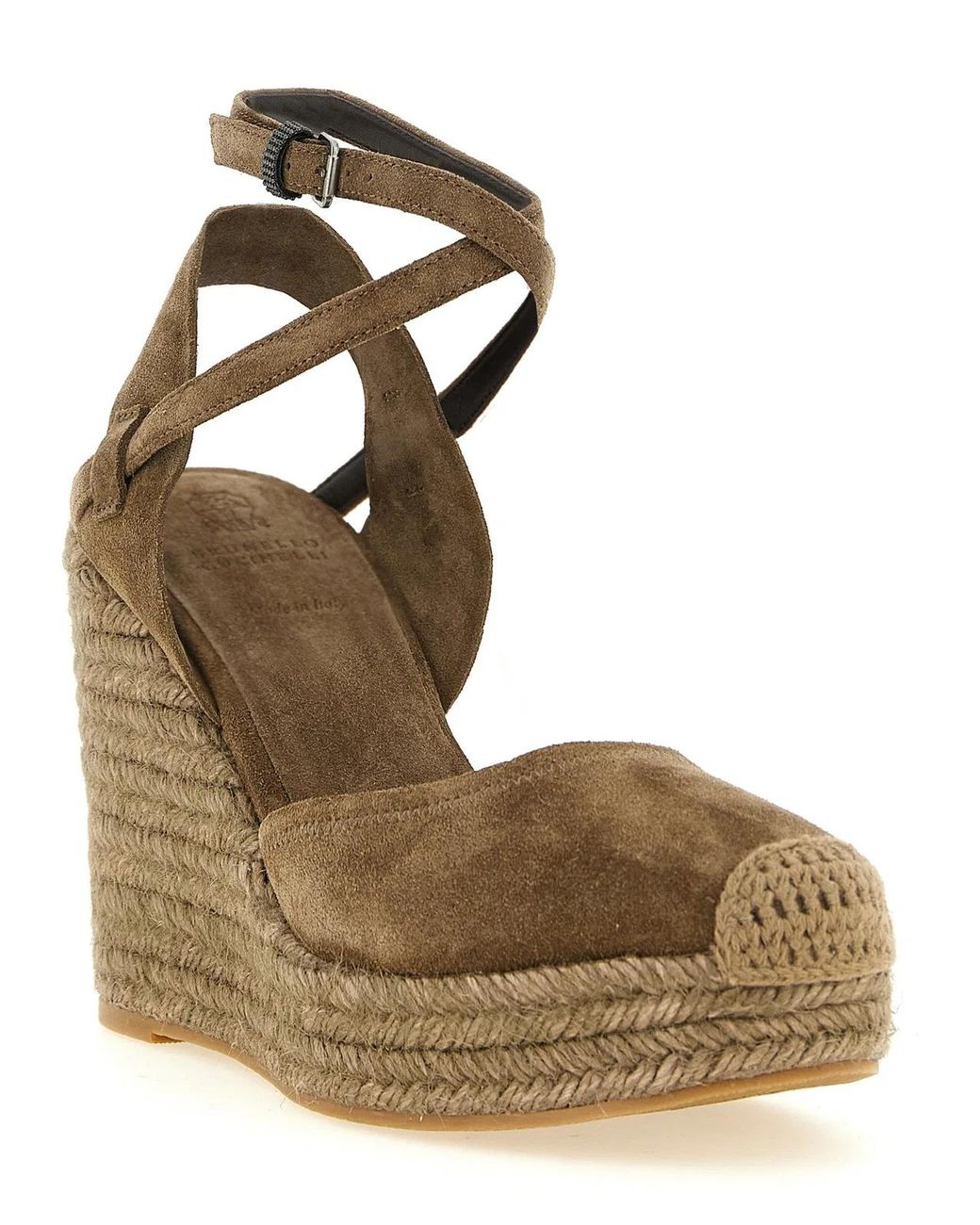 Brunello Cucinelli Metallic 'Precious Loop' Espadrilles