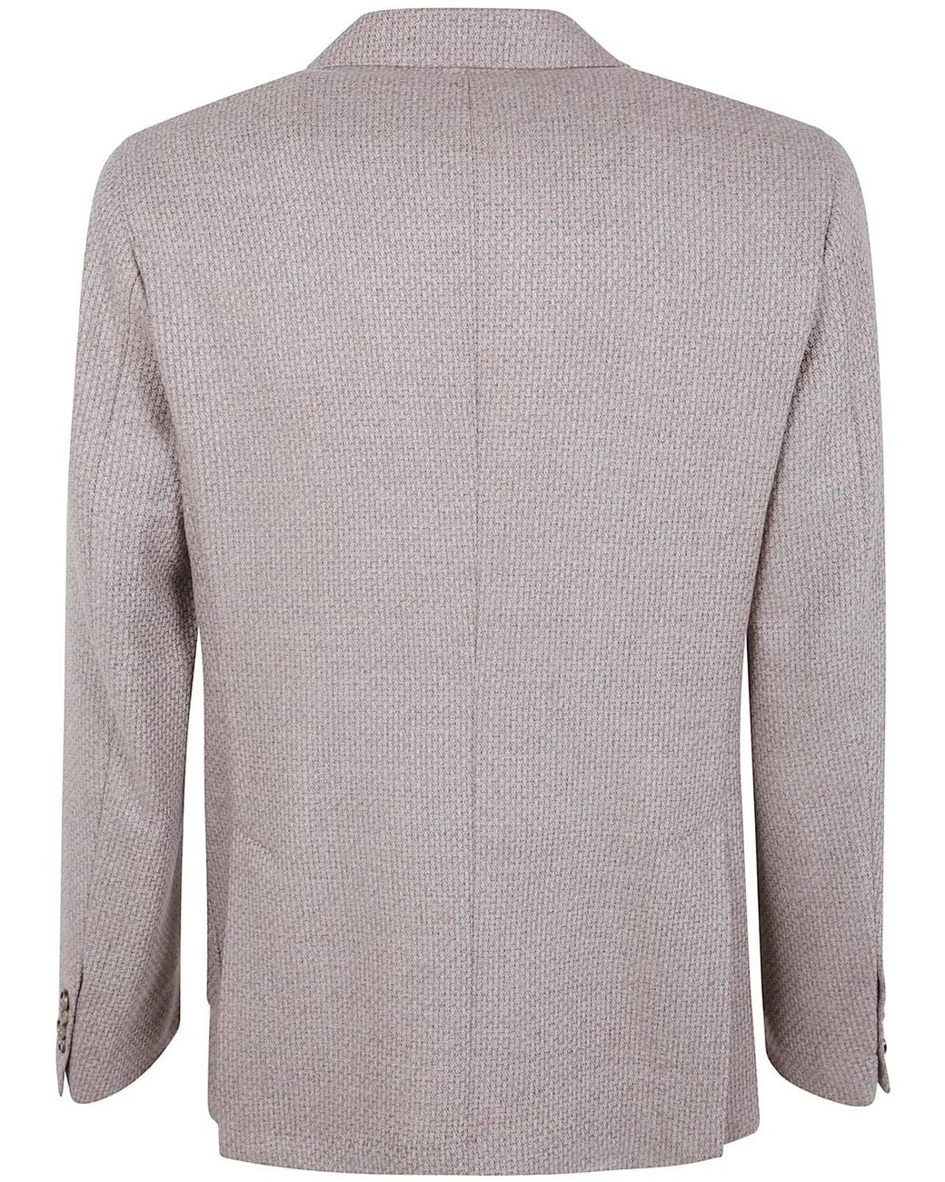 Barba Napoli Gray "Bactive Mono" Jacket for men
