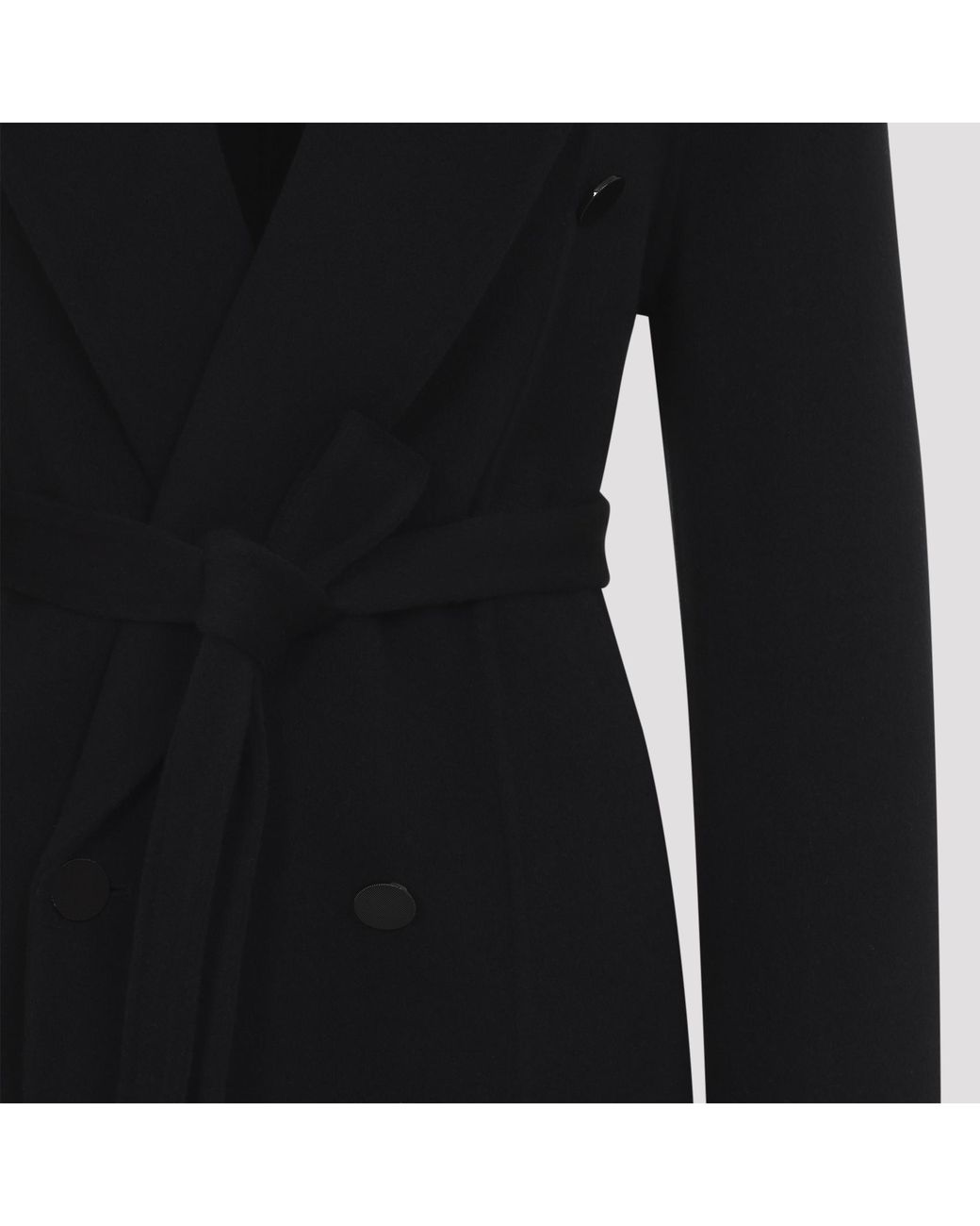 Alberta Ferretti Black Nero Coat