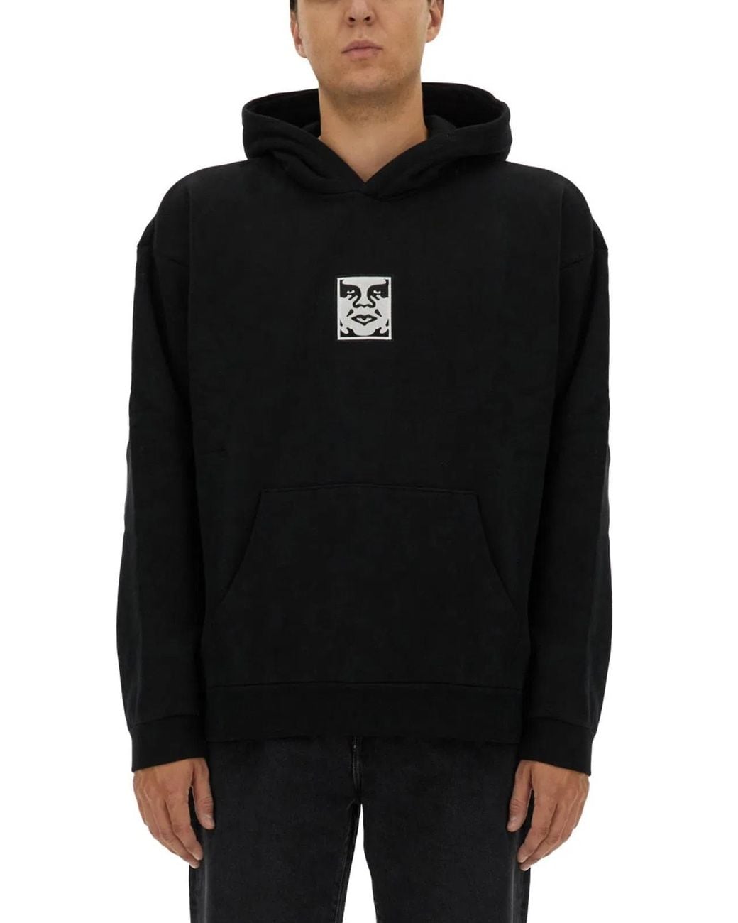 Obey Black Icon Hoodie for men