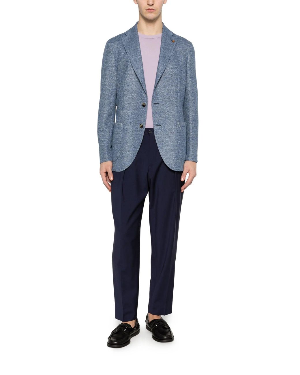 Latorre Blue Linen Cotton Jacket for men