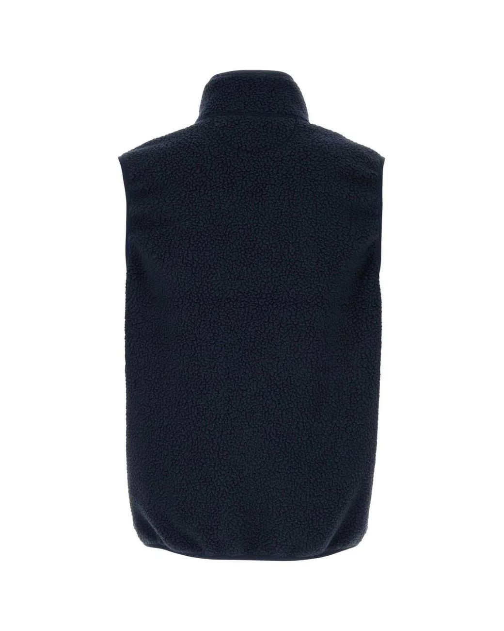 Maison Kitsuné Blue Maison Kitsuné Sleeveless Fleece Zip for men
