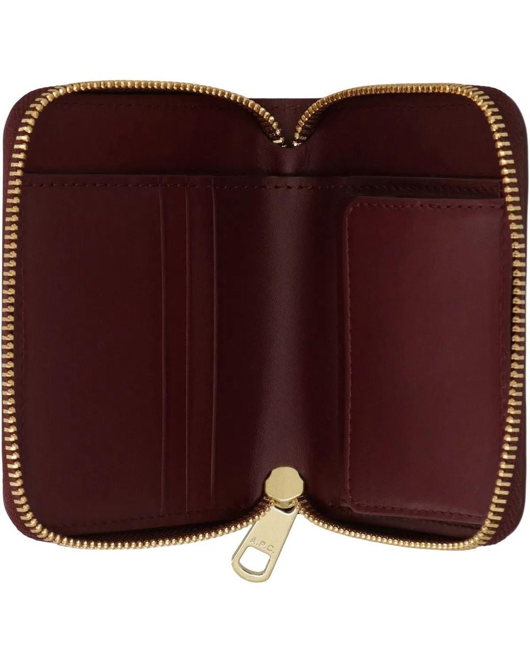 A.P.C. Purple Leather Wallet