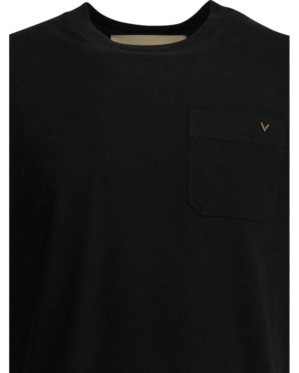 Valentino Black "Vltn" Crew-Neck T-Shirt for men