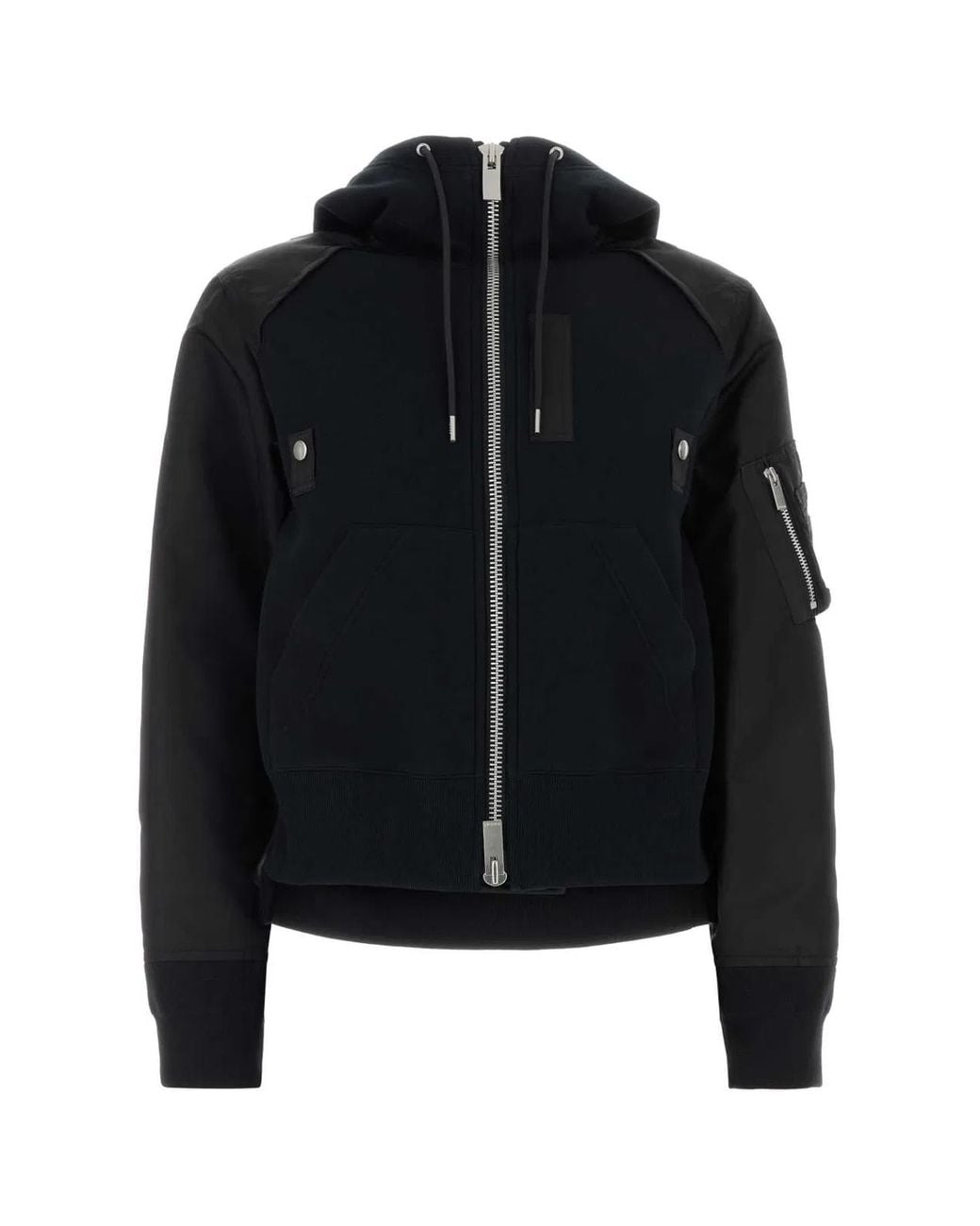 Sacai Black Sponge Sweat Hoodie