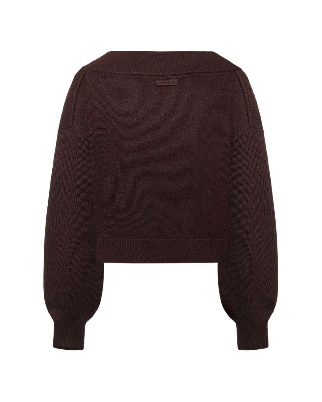 Pinko Brown Wool Sweater