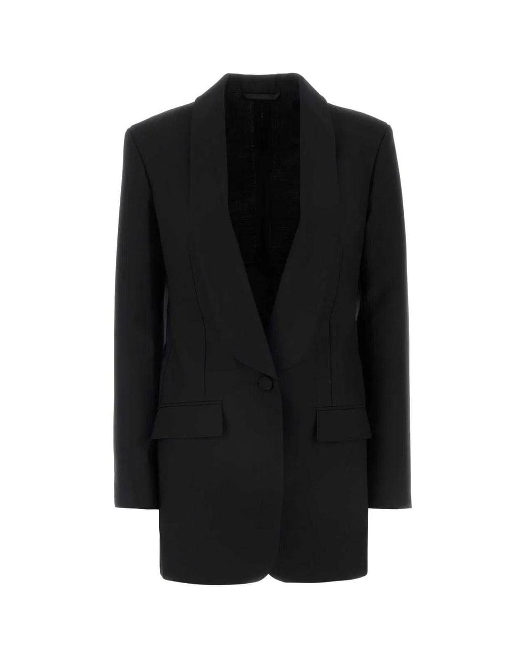 Givenchy Black Stretch Wool Blend Blazer