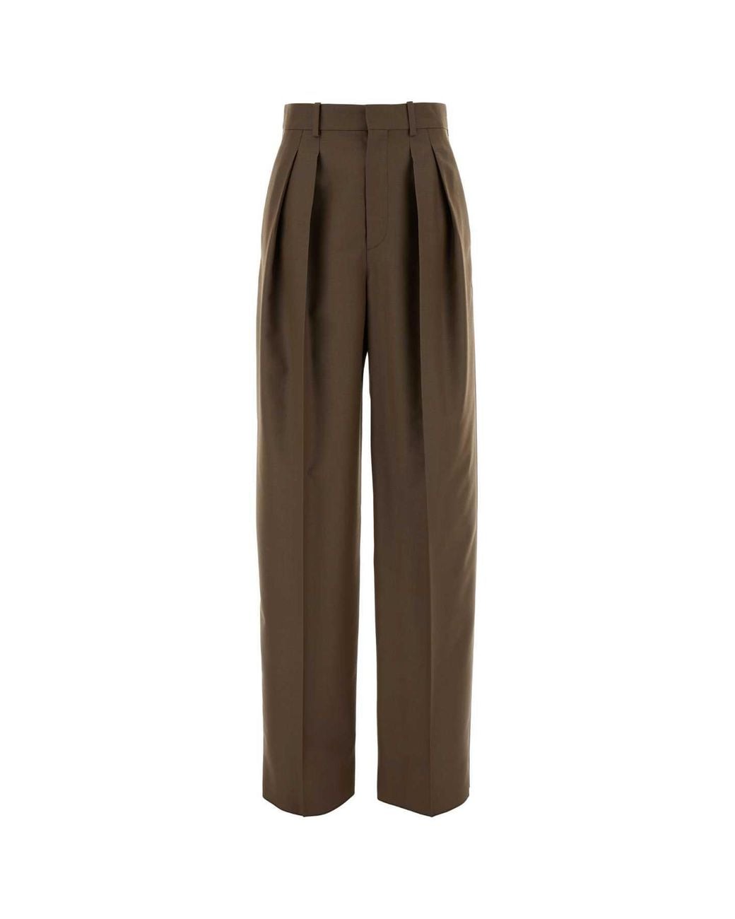 Saint Laurent Brown Pantalone Sartoriale