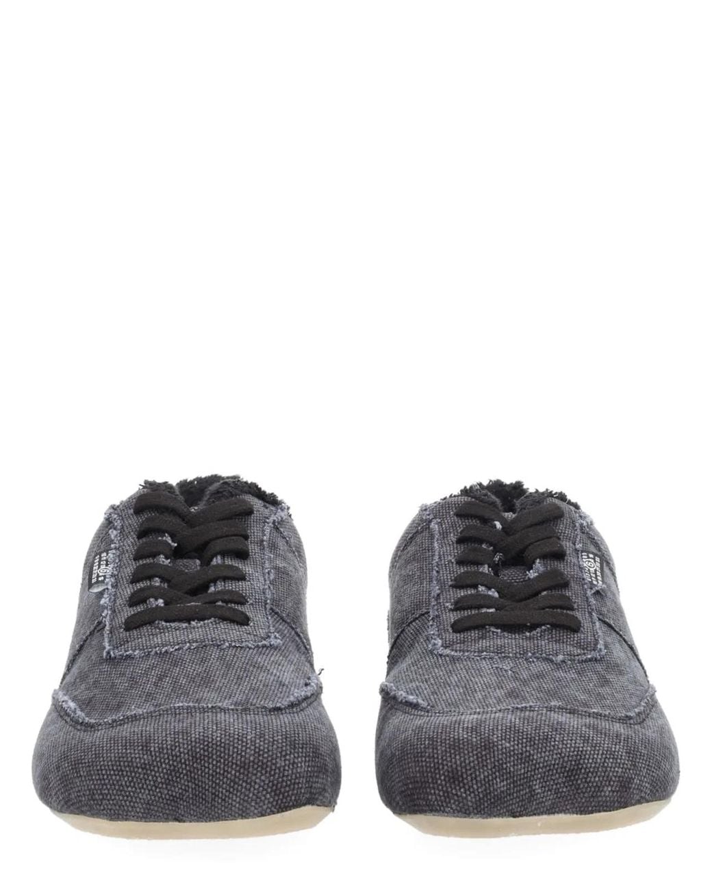 MM6 by Maison Margiela Gray Anatomical Canvas Sneaker for men
