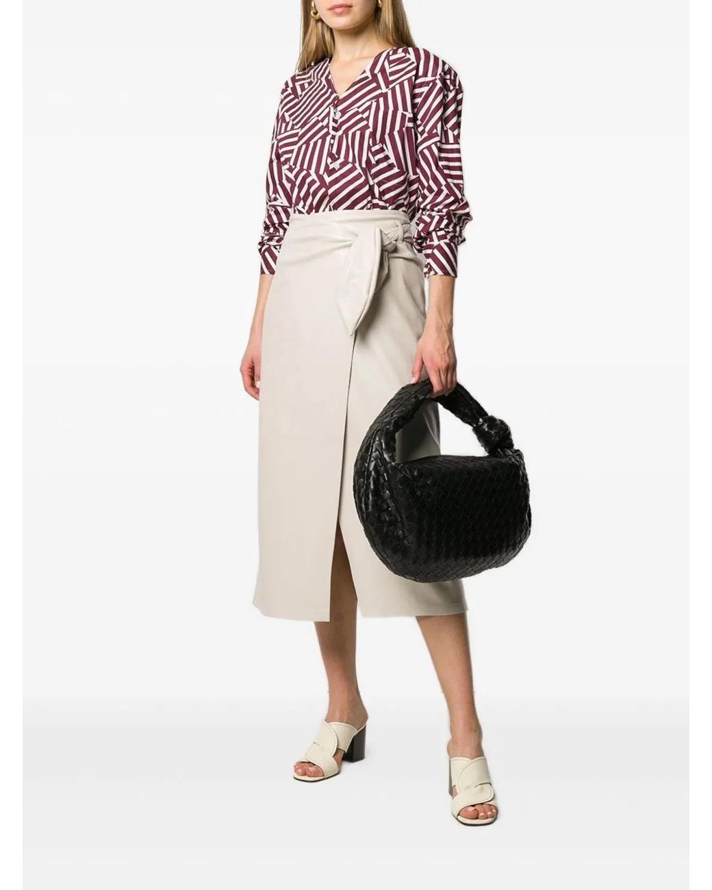 Bottega Veneta Black Jodie Intrecciato Shoulder Bag