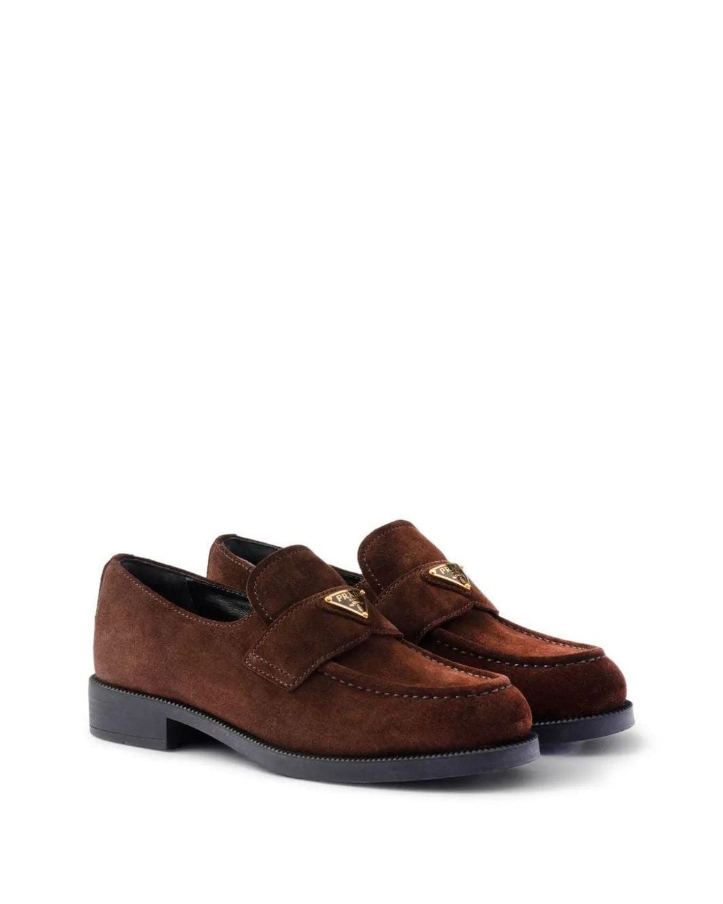Prada Brown Loafer Leder