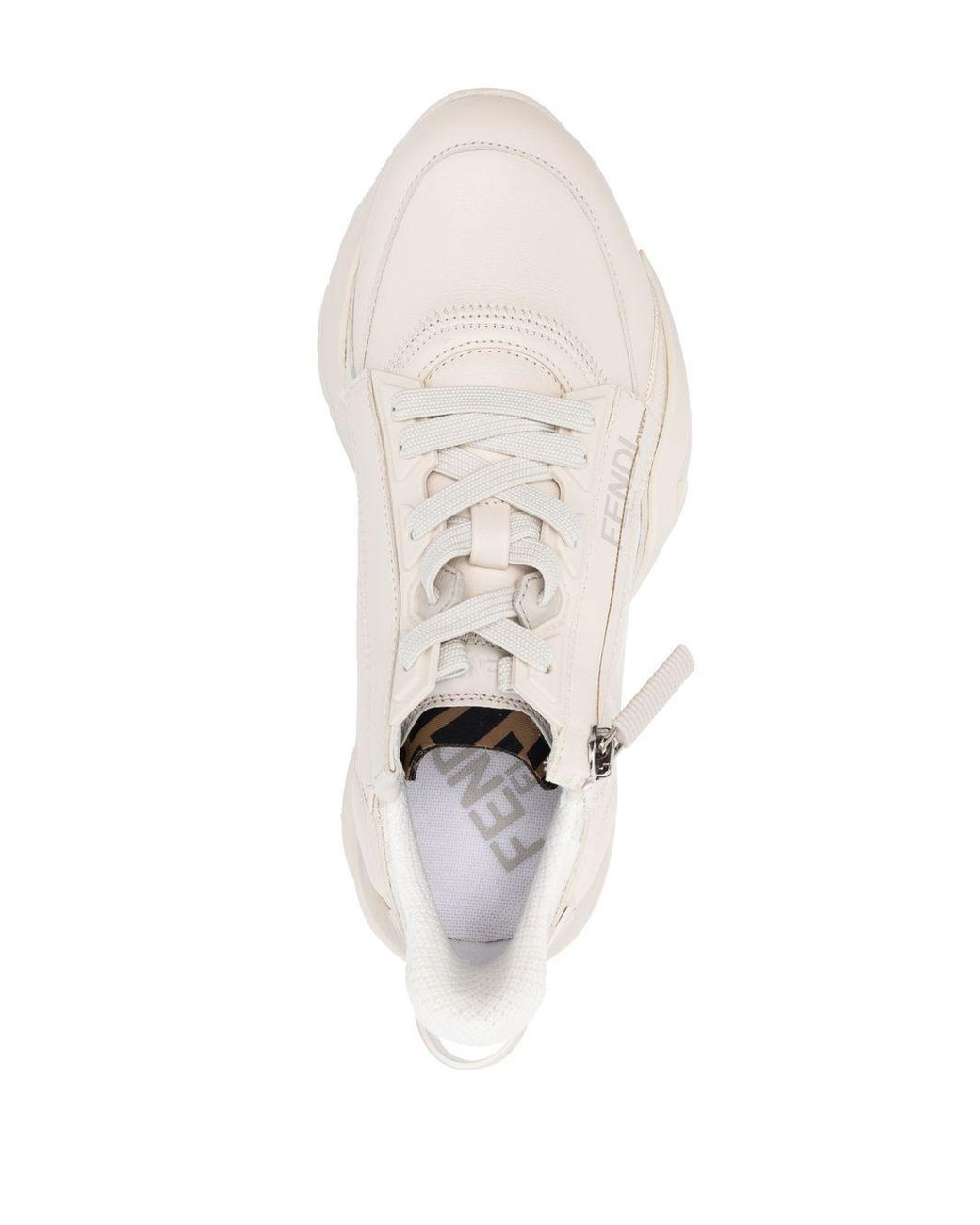 Fendi White Fendi Flow Sneakers