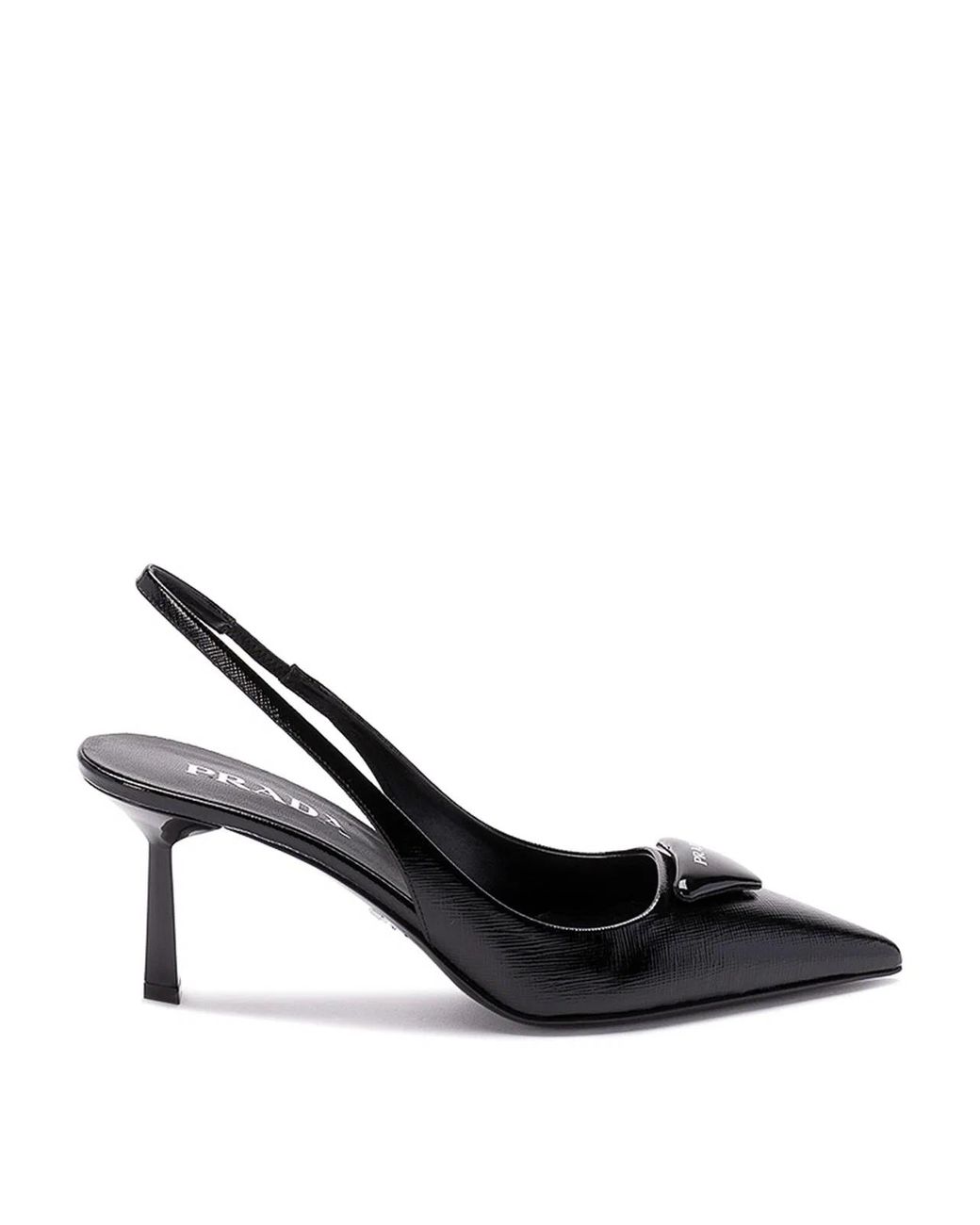 Prada Black Slingback Pumps