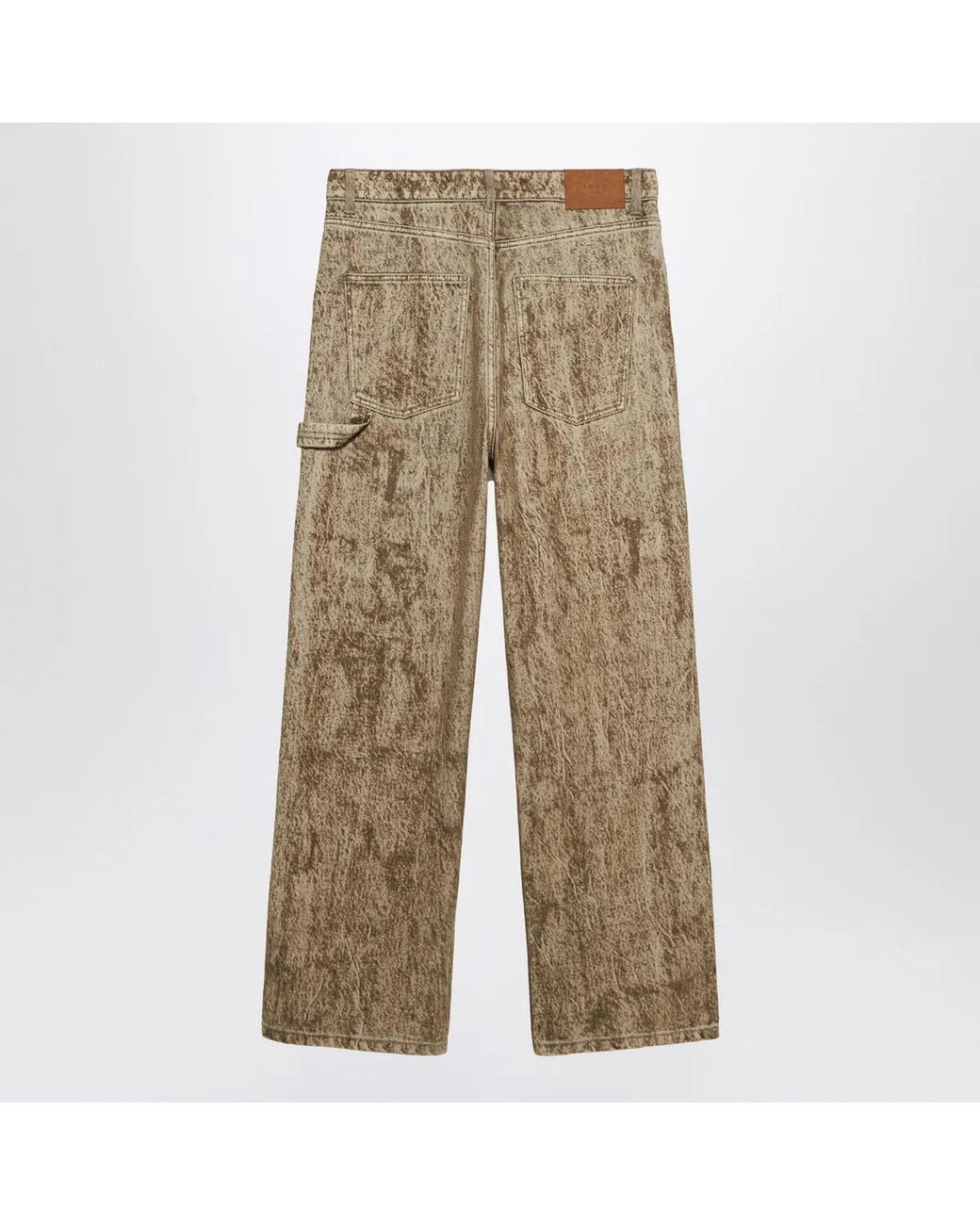 1989 STUDIO Natural Denim Flock Carpenter Pants Camo for men