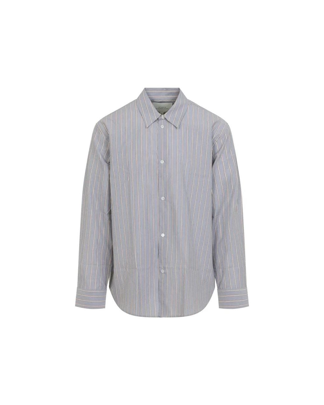 Studio Nicholson Gray View Boxy Oversized Shirt for men