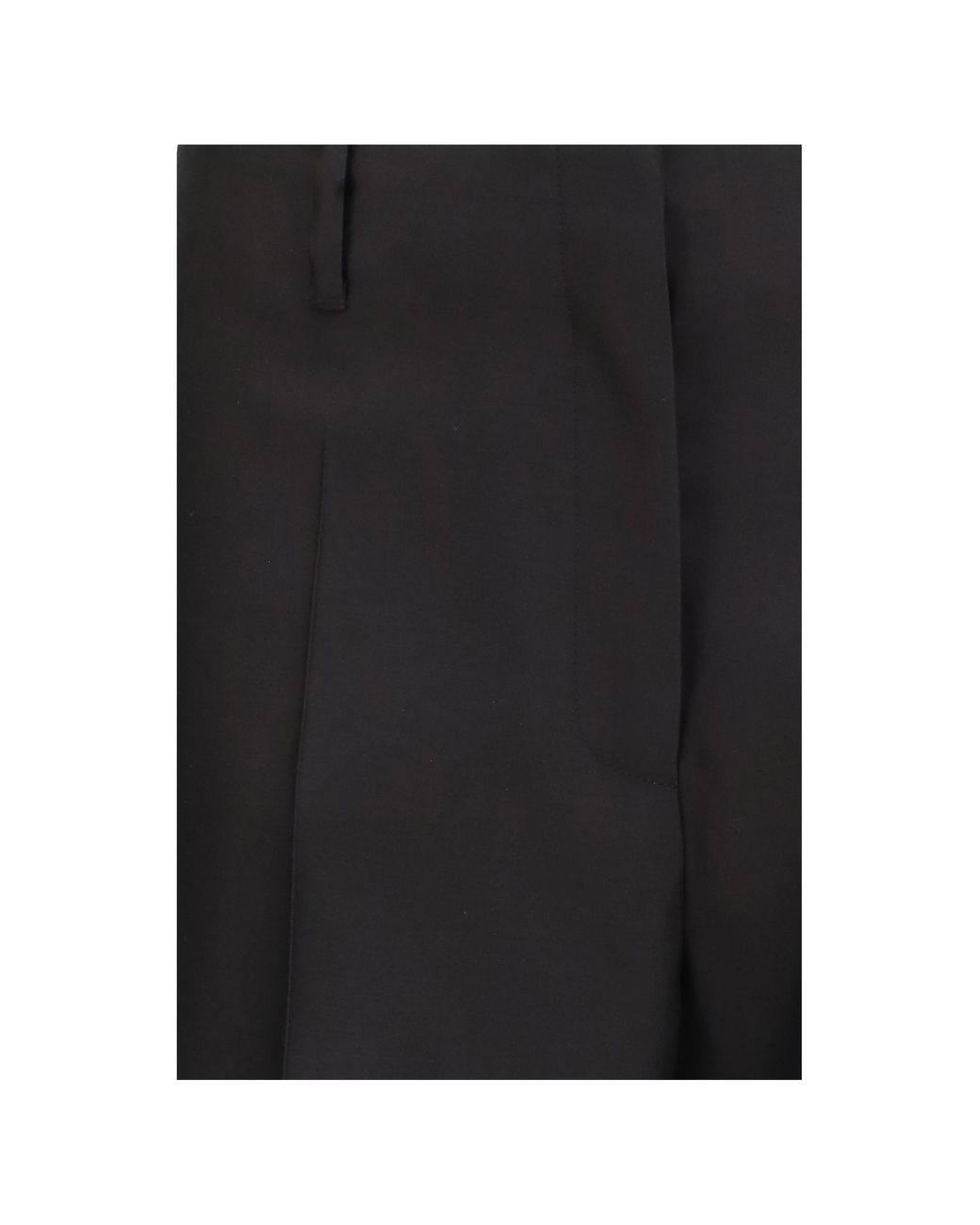 Dries Van Noten Black Cropped Tailored Pants