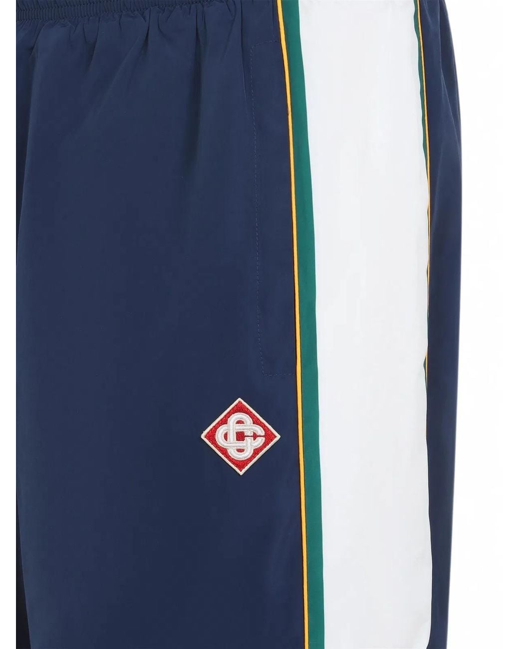Casablanca Blue Logo-Patch Side-Stripe Track Pants for men