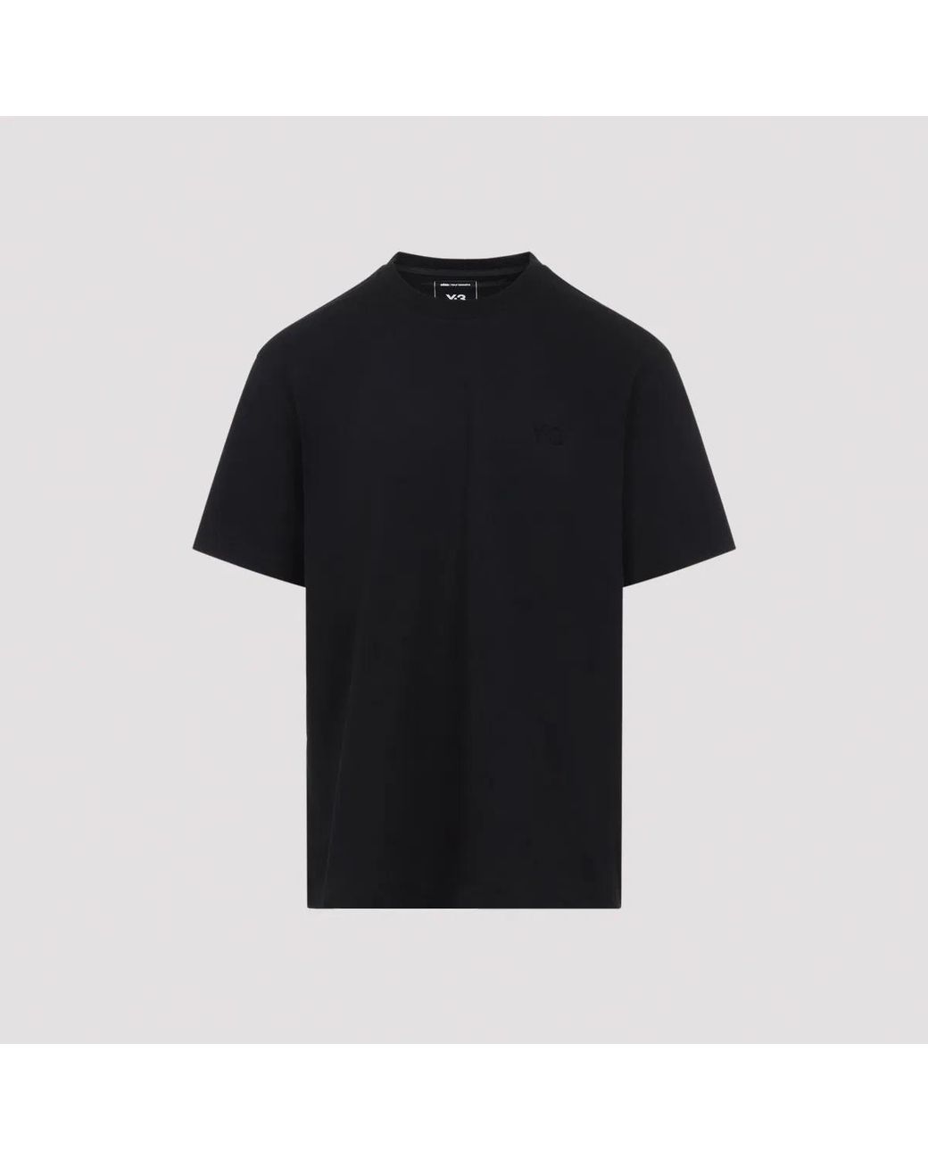Y-3 Black Regular Short Sleeve T-Shirt for men