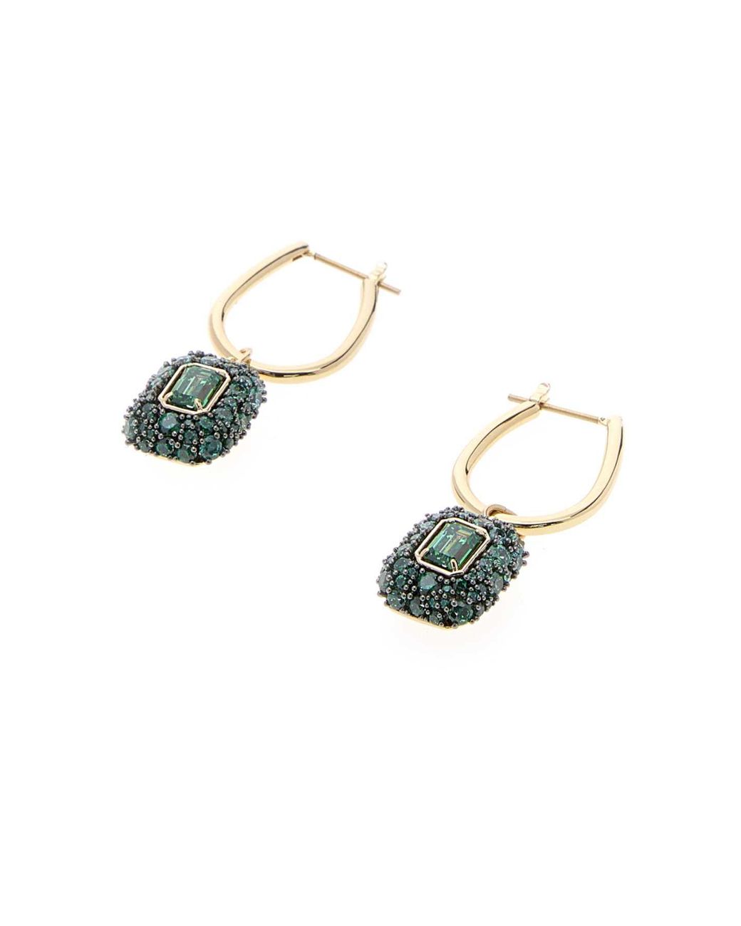 Swarovski Multicolor Pleated Drop Earrings