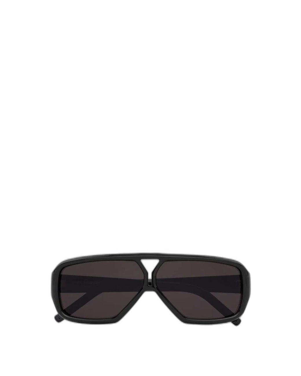 Saint Laurent Black Aviator Sunglasses