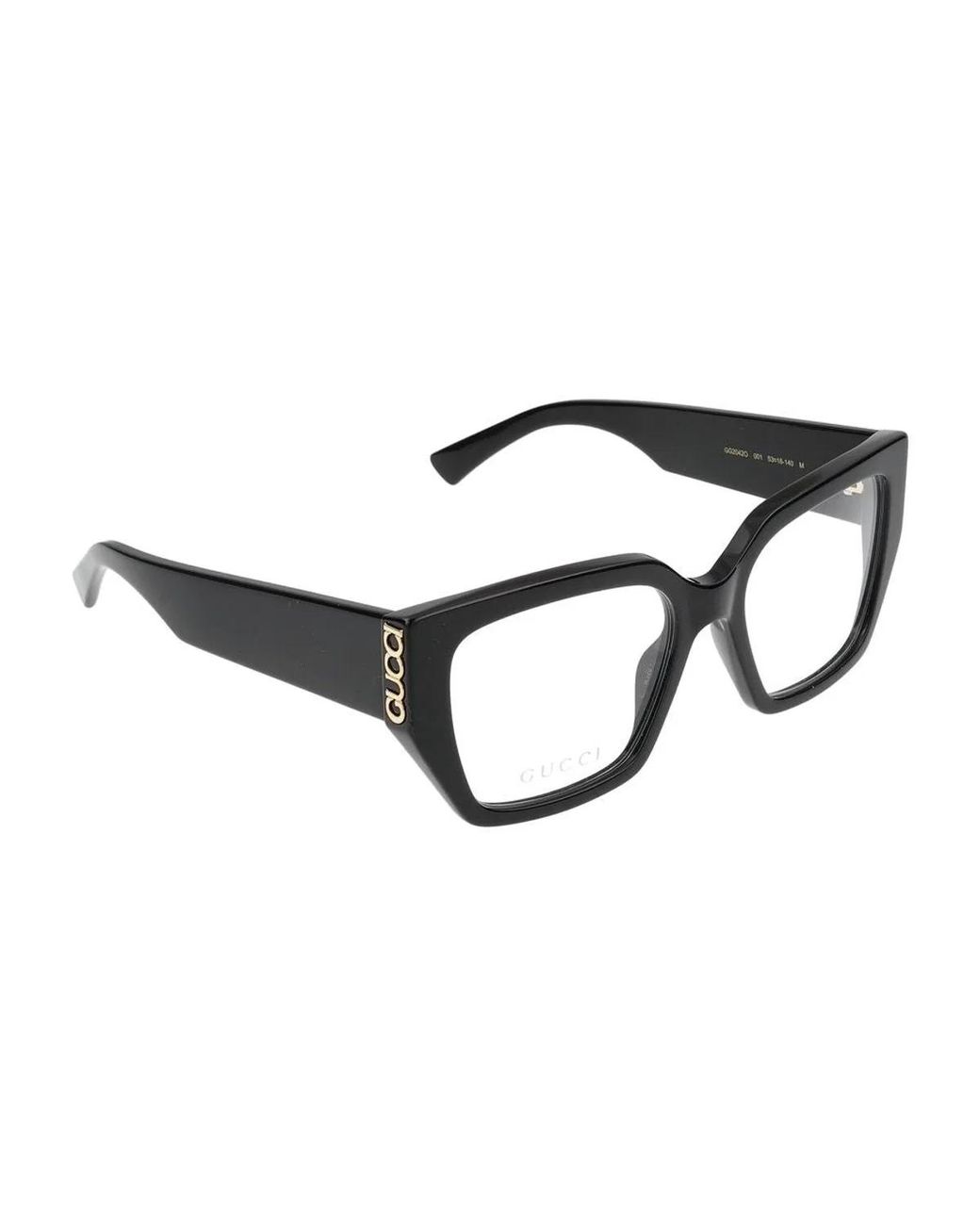 Gucci Black Eyeglasses Gg2042O 001 Transpare/18/140