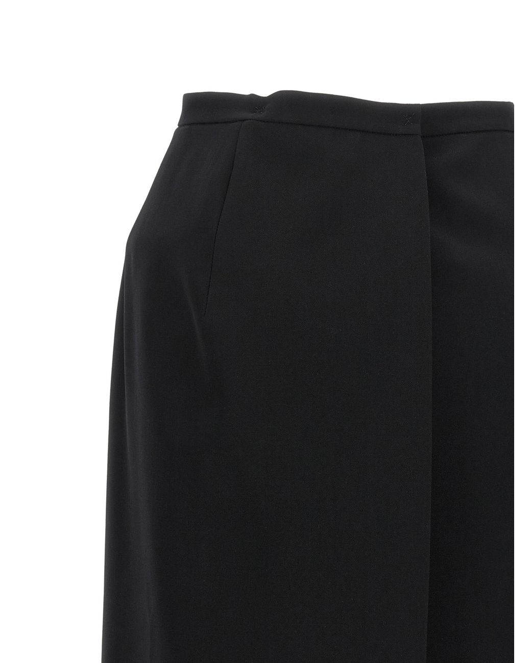 Magda Butrym Black Skirt With Closure And Back Panel