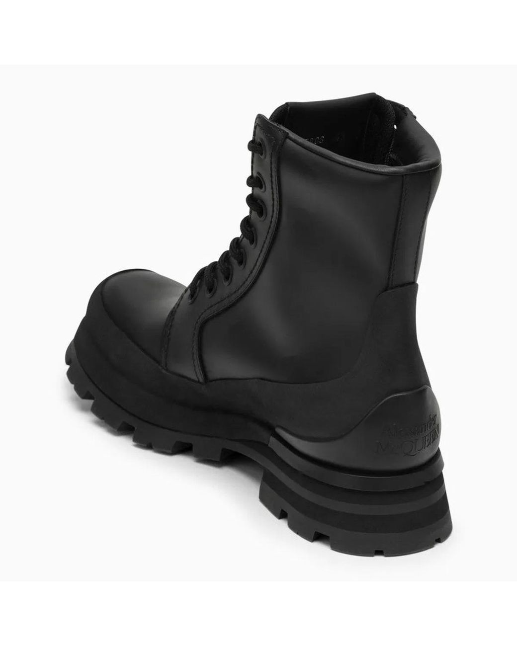 McQueen Black Wander Ankle Boots for men