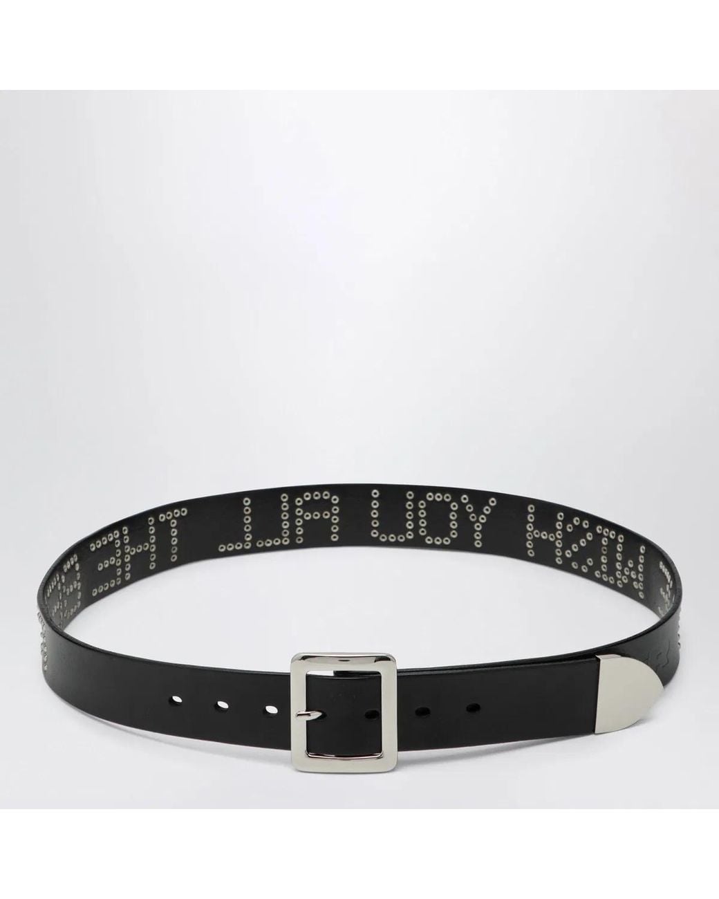 DAGGER Black Leather We Wish You All The Best Belt for men
