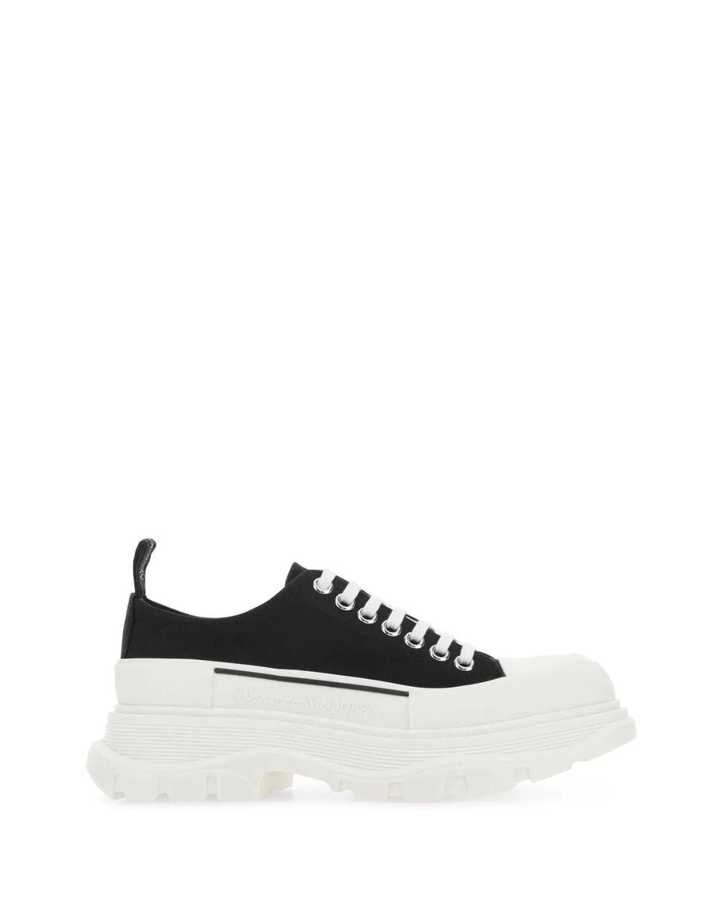 McQueen White Scarpe Stringate