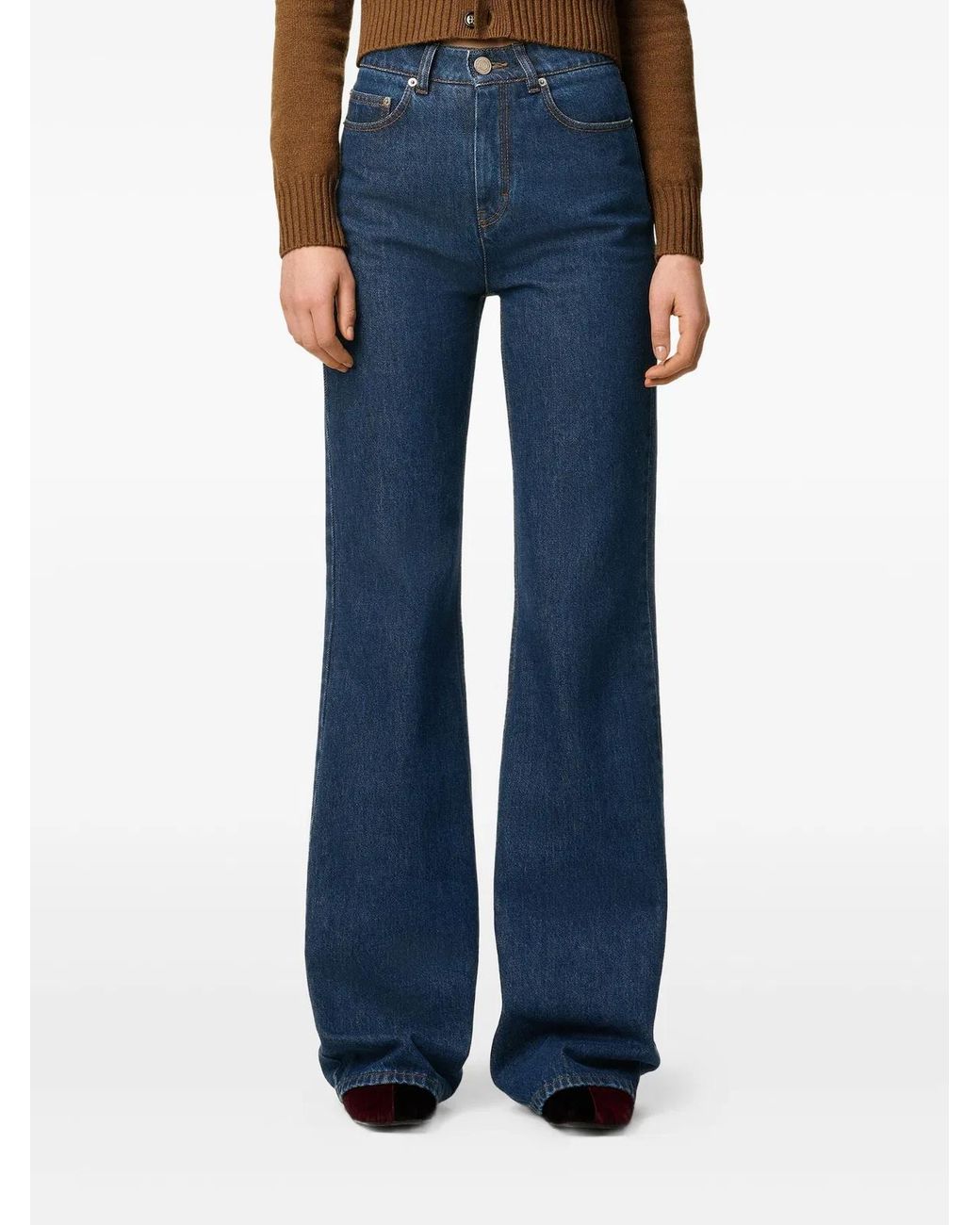 AMI Blue Flared Jeans