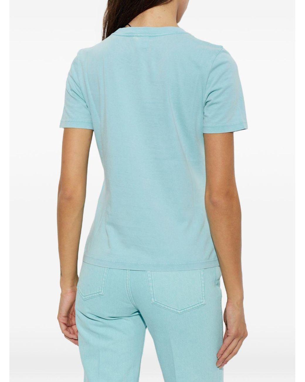Chloé Blue Baby Fit T-Shirt With Logo