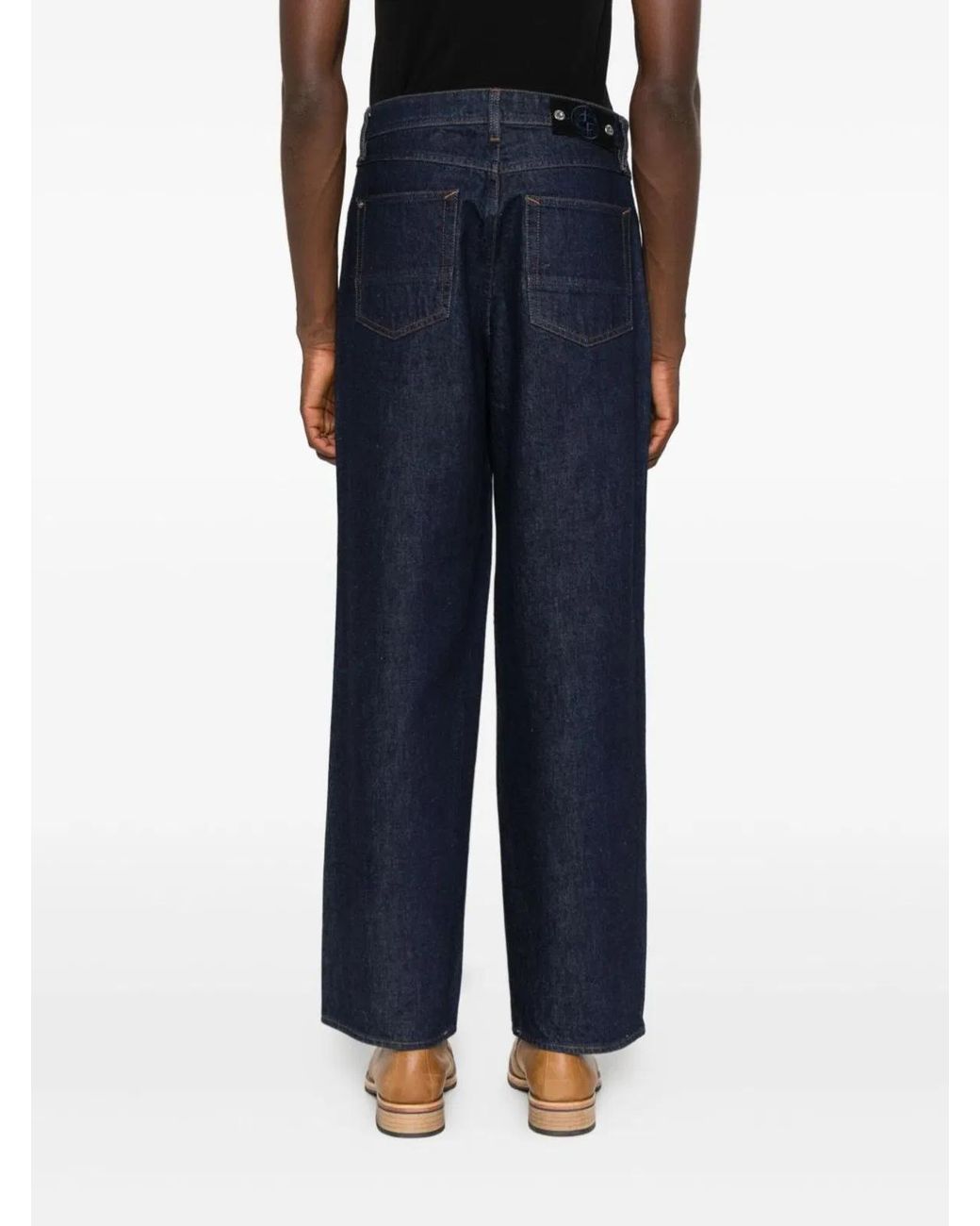 Stone Island Blue Loose Fit Jeans for men