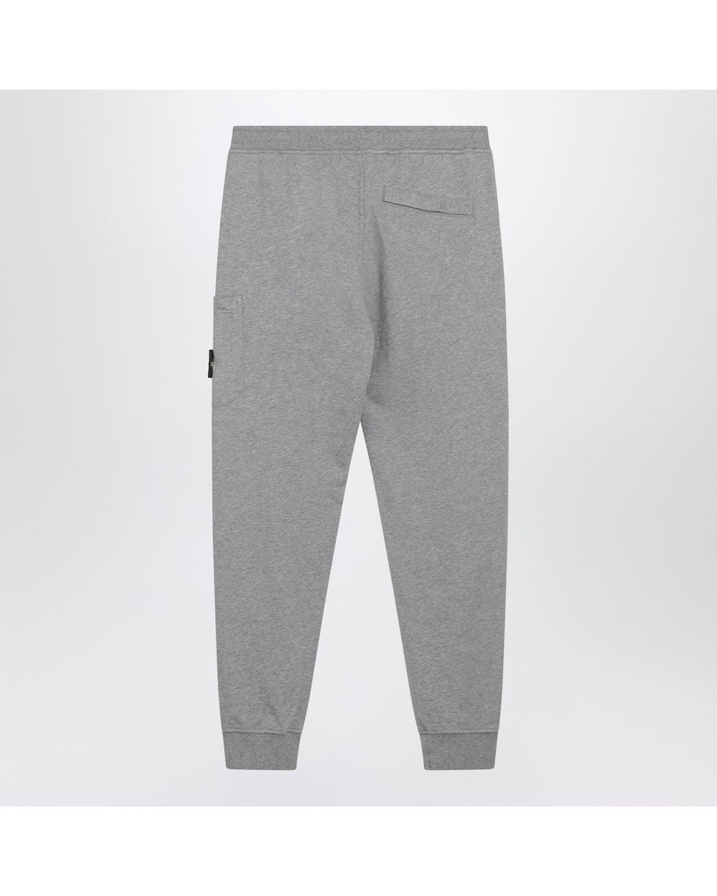 Stone Island Gray Organic Cotton Melange Joggers for men