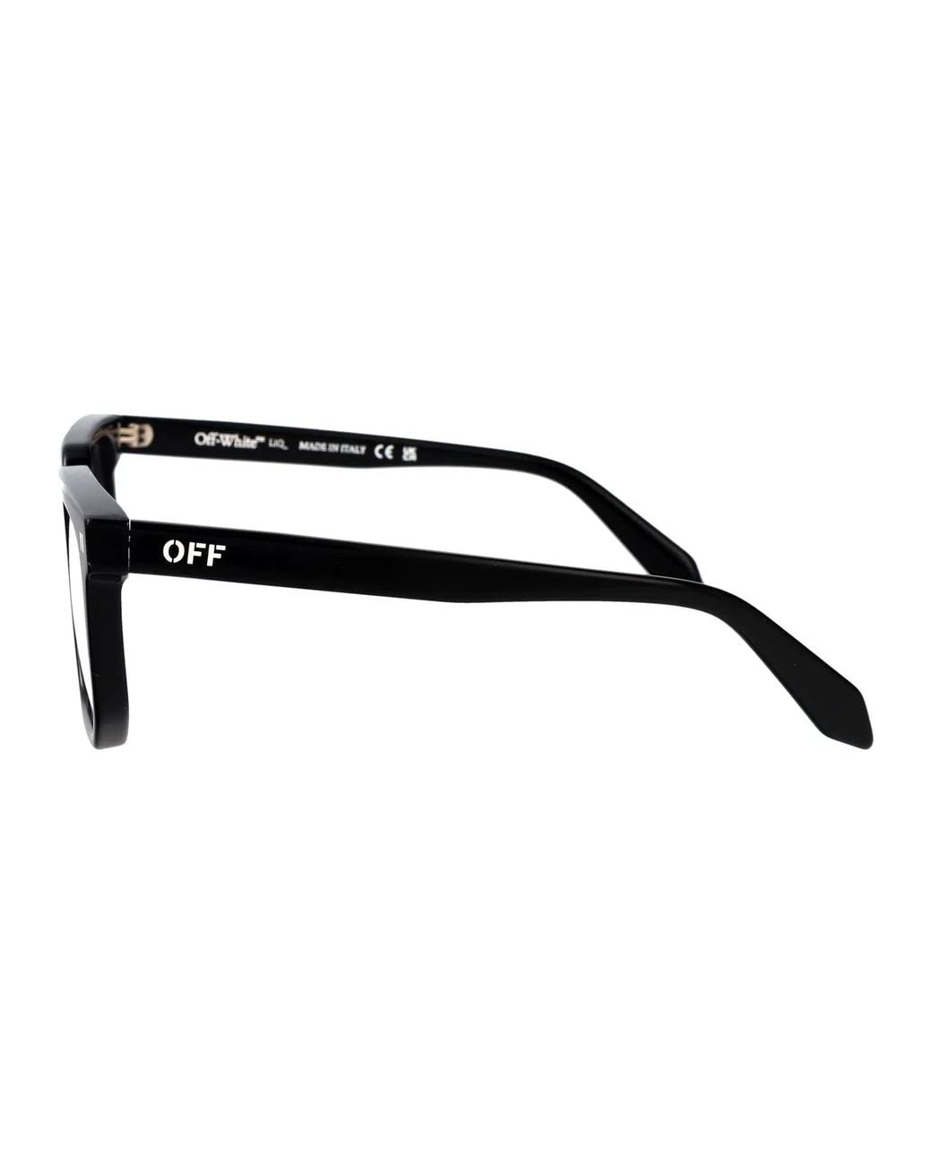 Off-White c/o Virgil Abloh Black Shiny Acetate Glasses