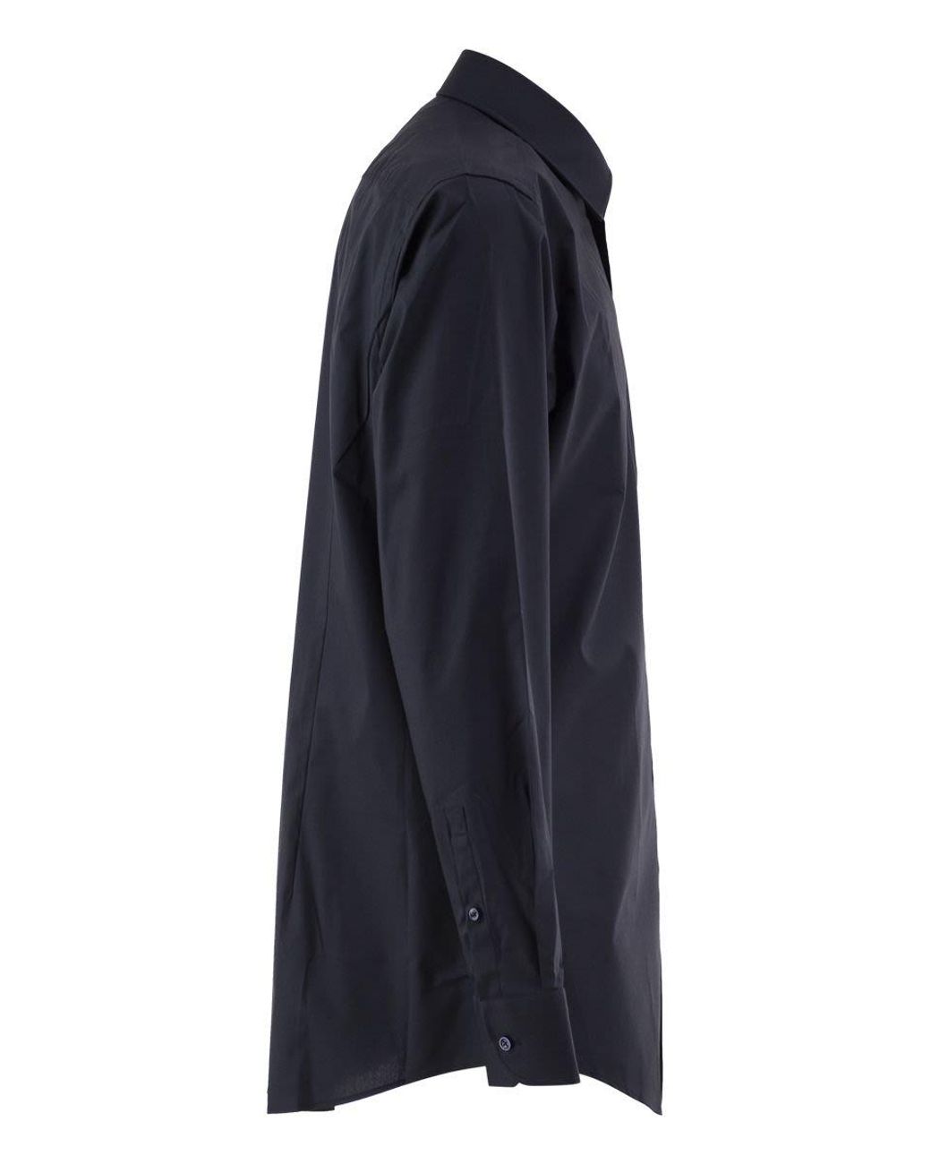 Boss Blue Stretch Cotton Shirt for men