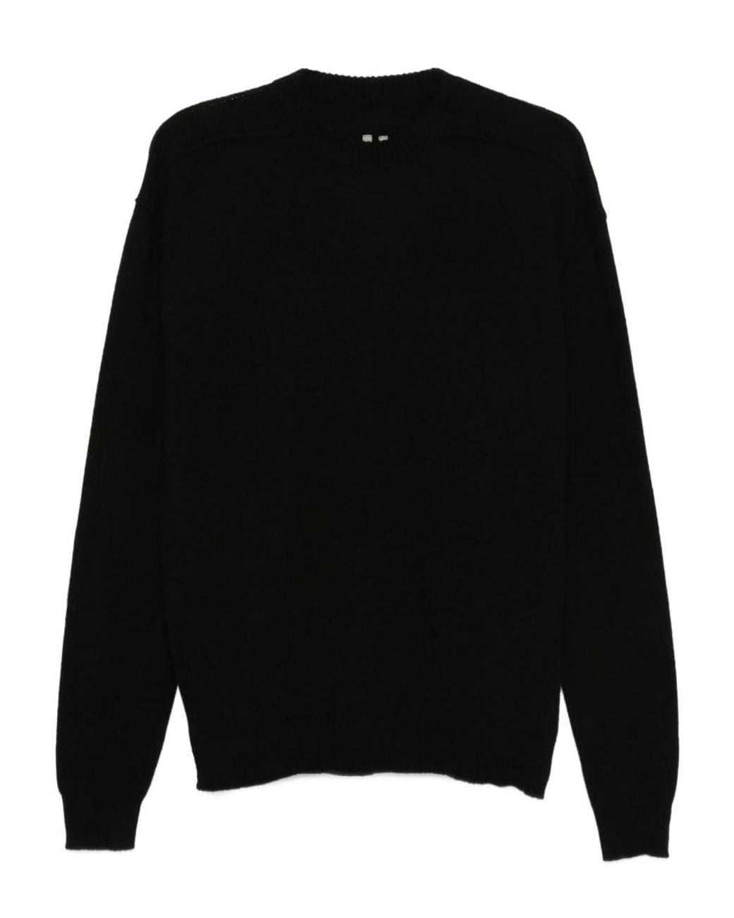 Rick Owens Black Cashmere Sweater for men