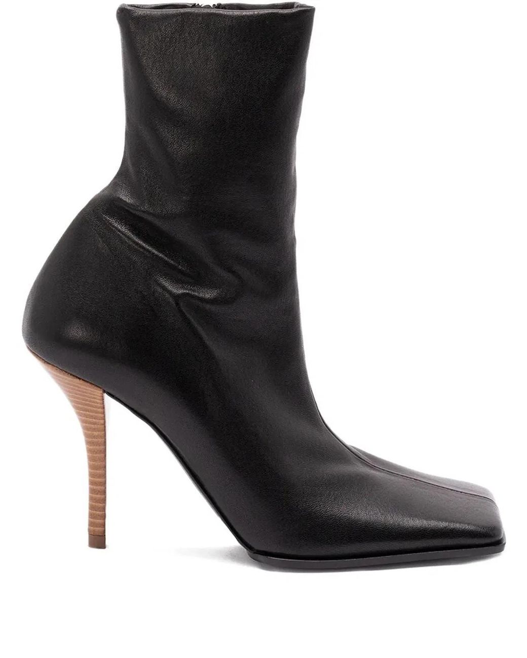 Alaïa Black Alaia Noir Leather Ankle Boots 90