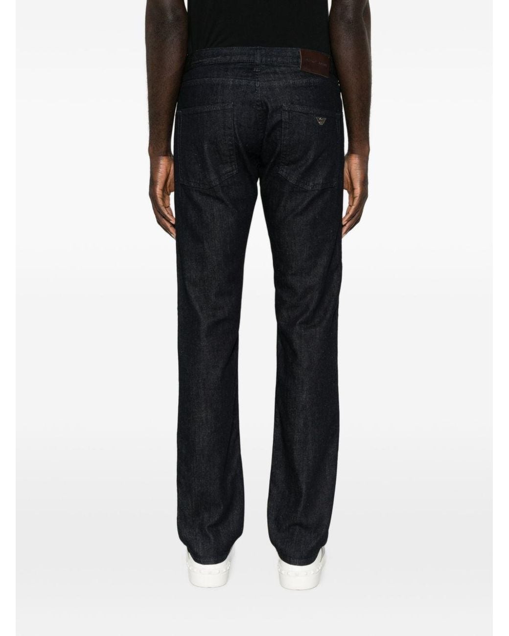 Emporio Armani Black Denim Cotton Jeans for men