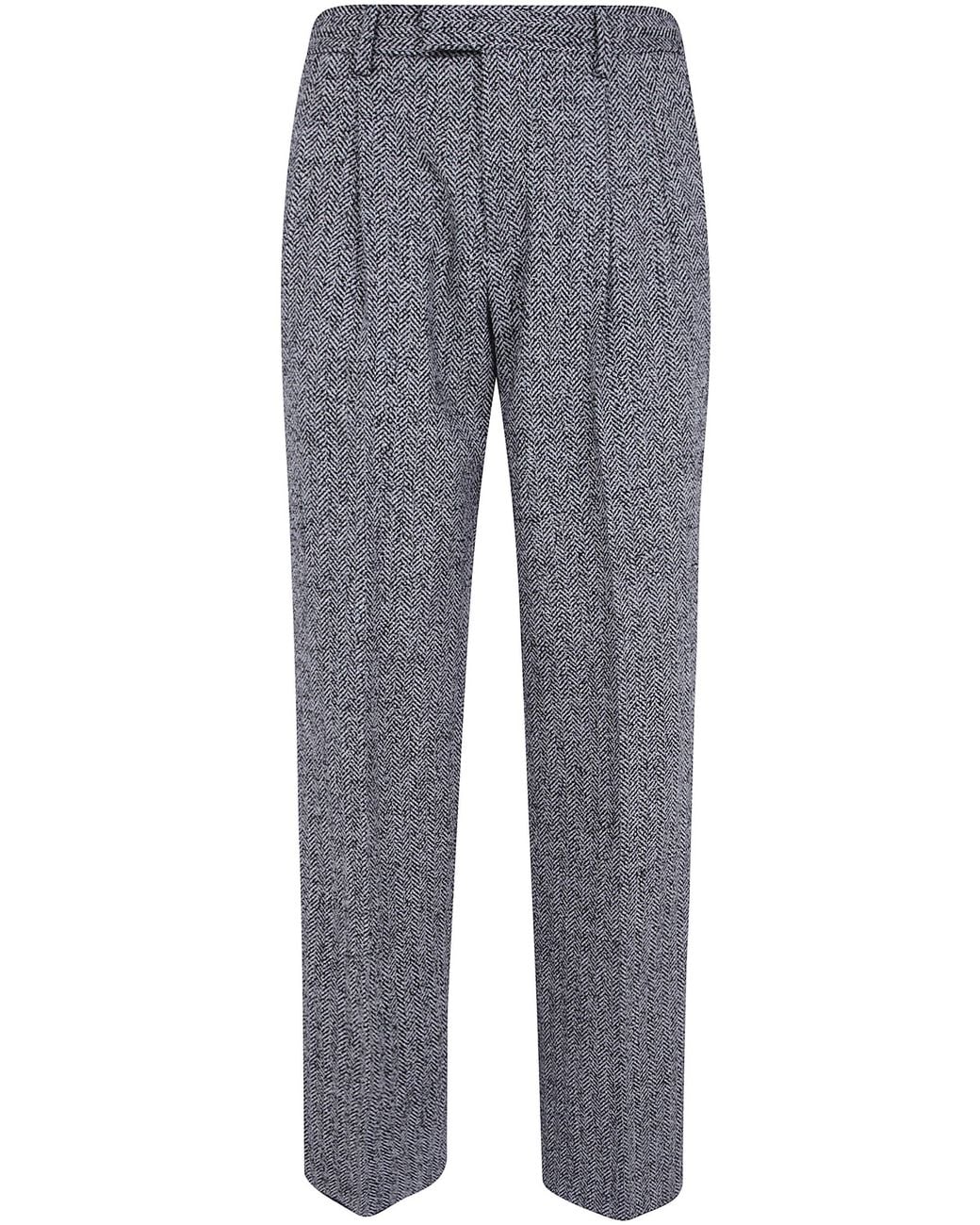 Lardini Gray "Le Origini" Regular Fit Trousers for men
