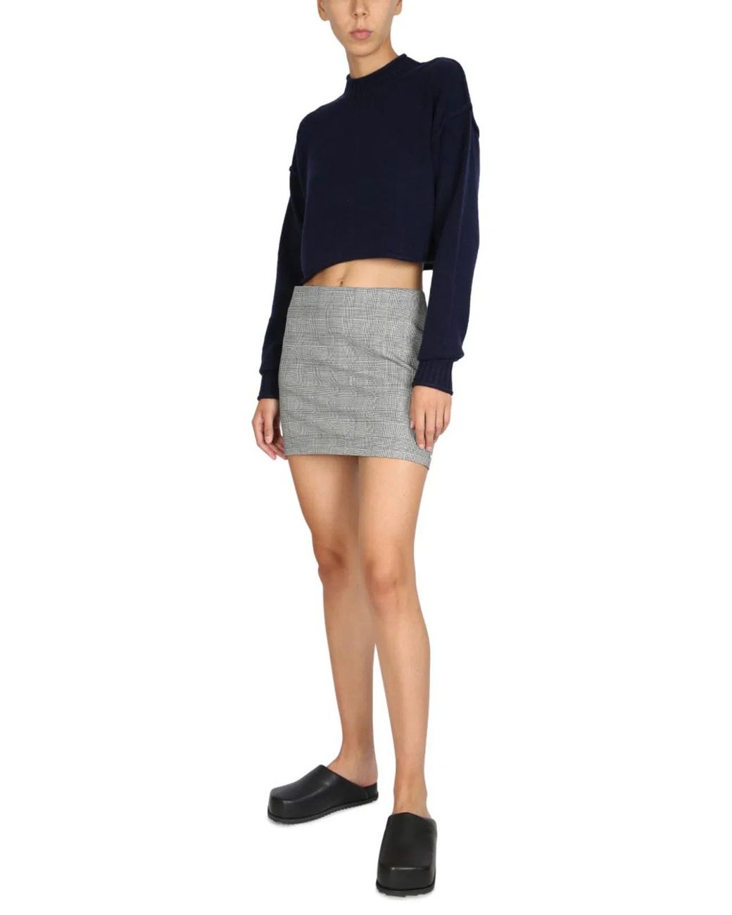 Max Mara Blue Wool And Cashmere Crew Neck Sweater