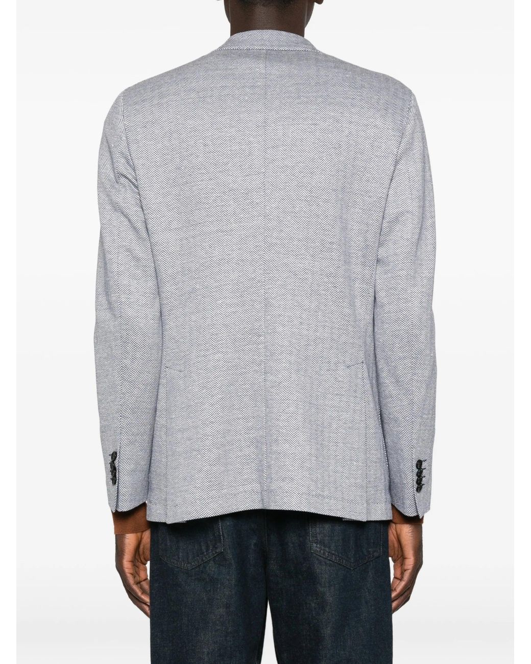 Latorre Gray Linen Cotton Jacket for men