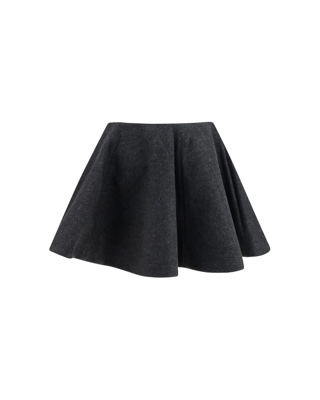 Ganni Black Wool Peacoat Skirt