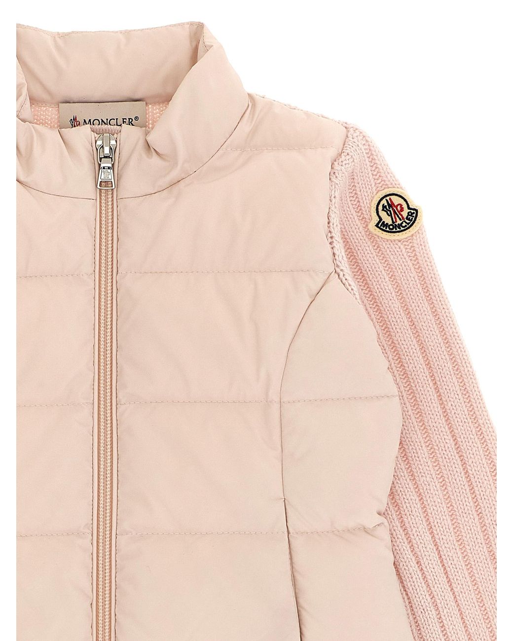 Moncler Natural Enfant Padded Cardigan