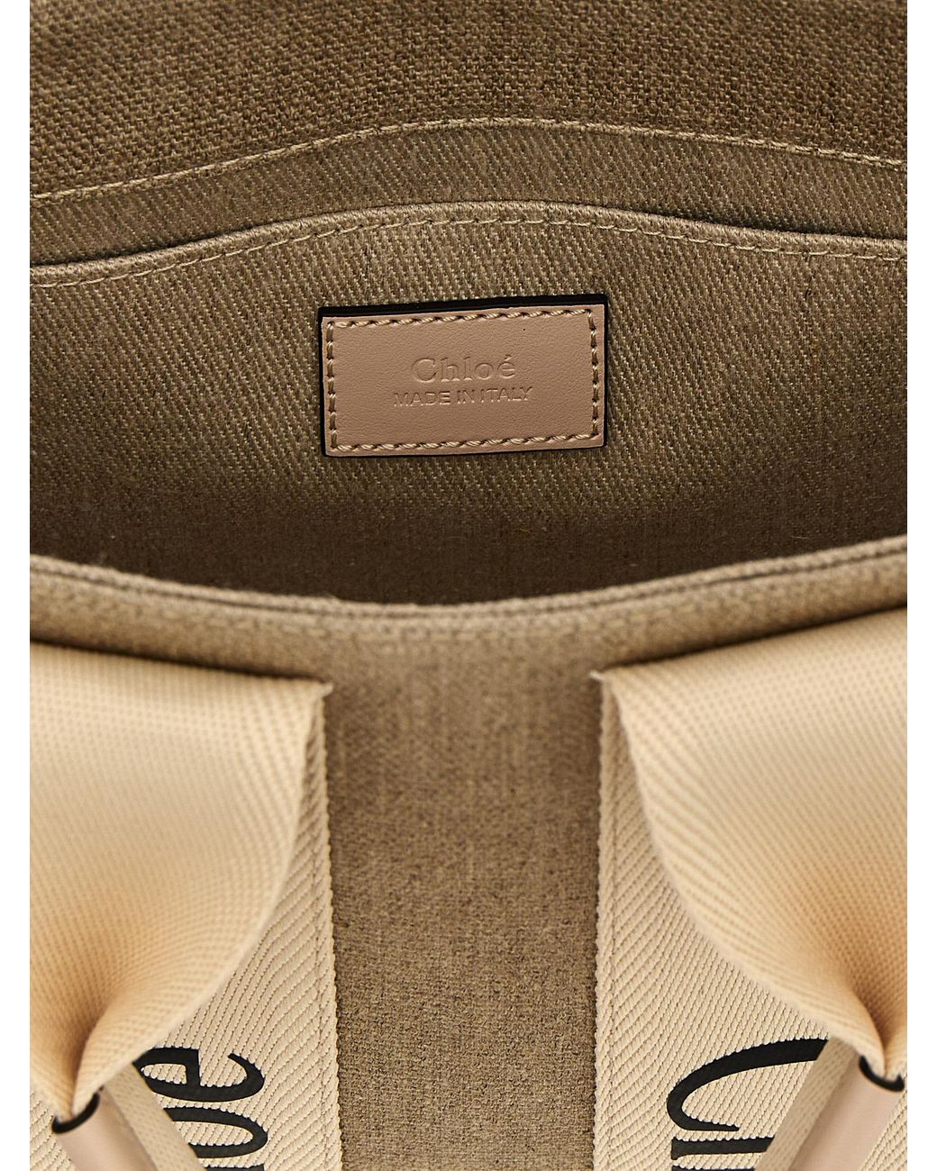 Chloé Natural 'Woody' Small Handbag